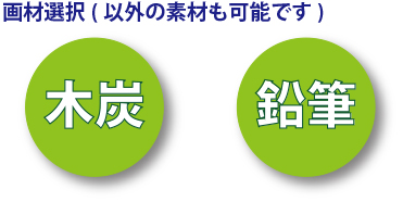 画材選択(以外の素材も可能です)
